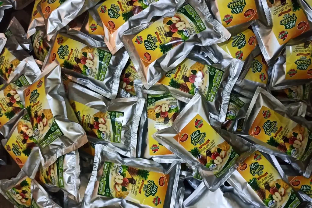 Kemasan Biasa Keripik Buah Mix
