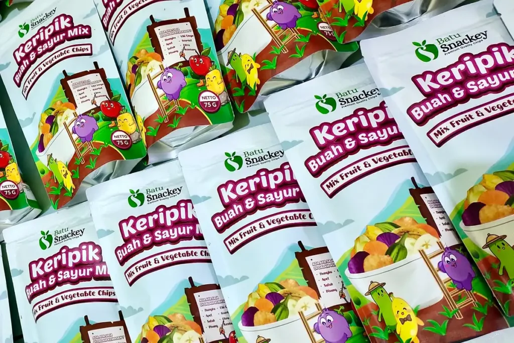 Kemasan Keripik Buah Sayur Mix