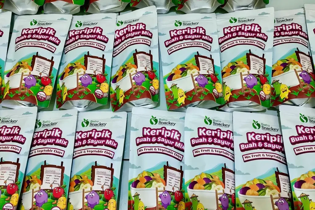 Kemasan Keripik Buah dan Sayur Mix