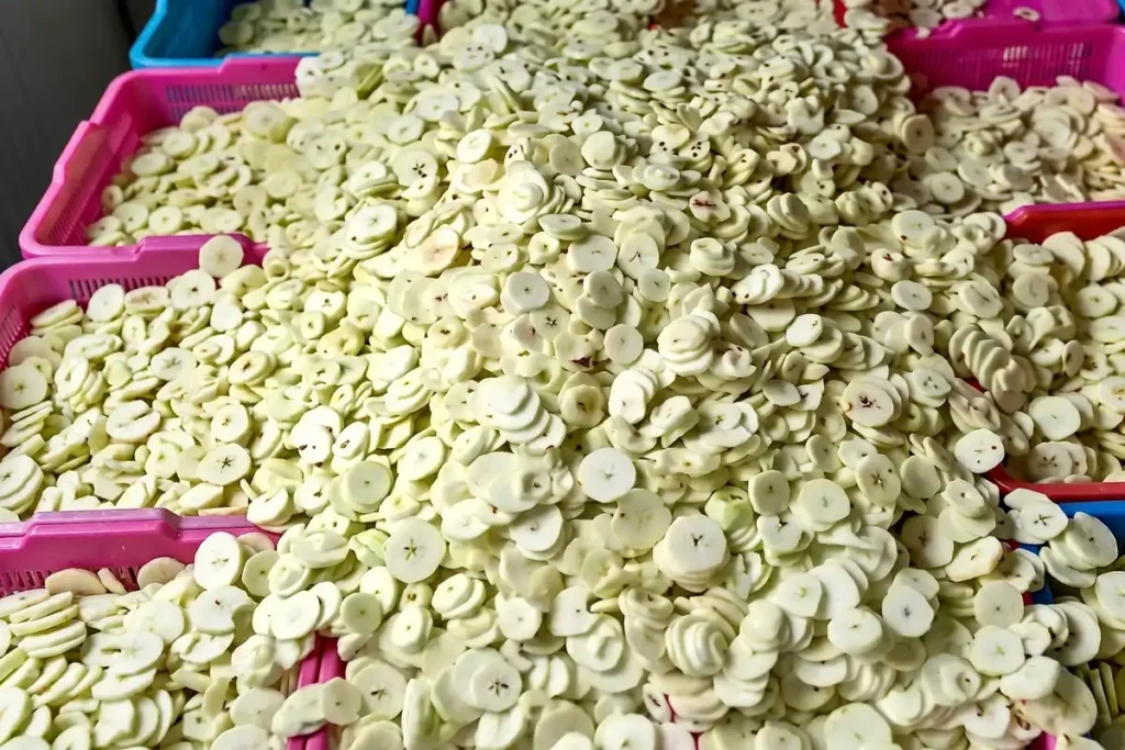 Potongan Apel Siap Dikeringkan